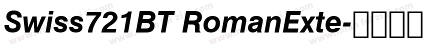 Swiss721BT RomanExte字体转换
